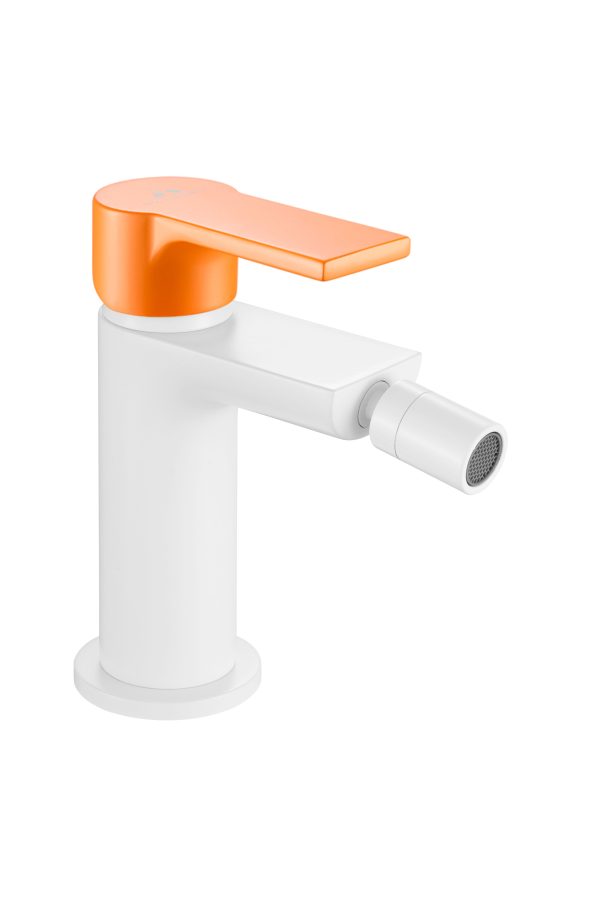 grifo bide blanco naranja